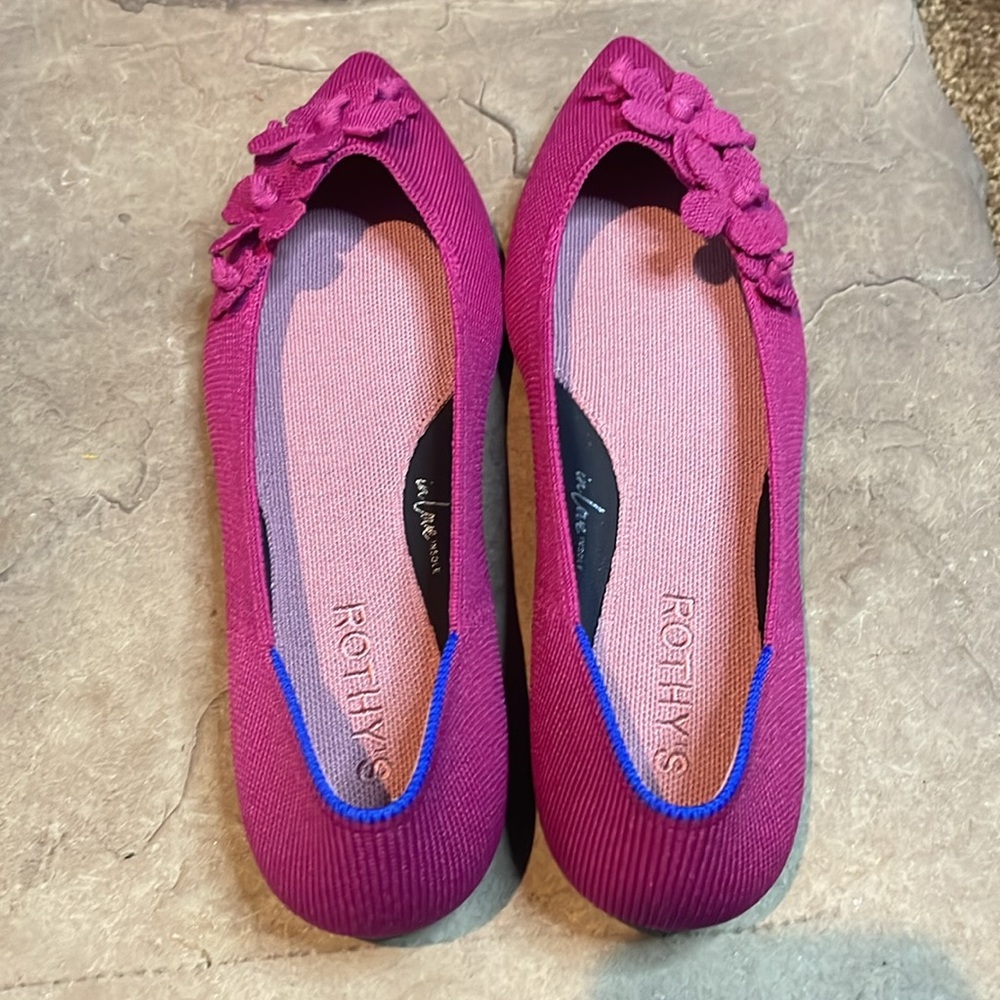 Rothy’s The Petal Point II Bramble Women’s Size 12.5 - Picture 6 of 9